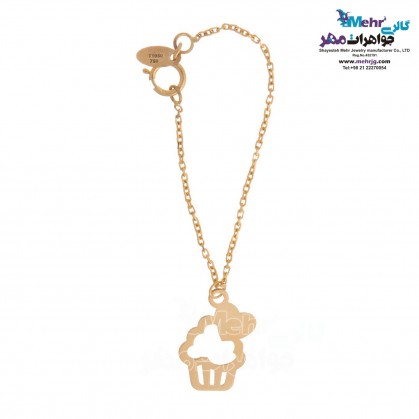 Gold Watch Pendant - Cupcake Design-MW0307